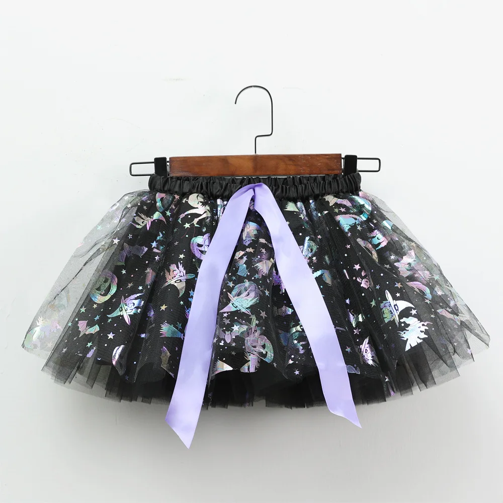 Mädchen Tutu Rock Kinder Ballett Prinzessin Pettis kirt flauschige Tüll Röcke schöne Ballkleid Halloween Kürbis Kinder Kleidung Baby – Detail 30