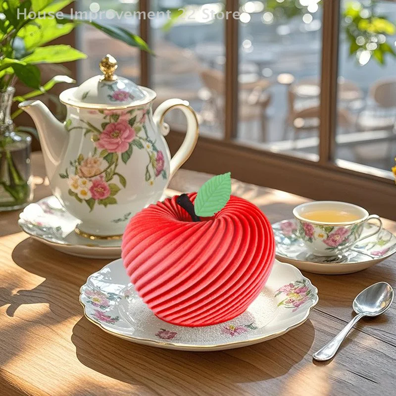 Spiral Apple Mousse Cake Silicone Mold French Pastry Chocolate Christmas Valentine's Day Holiday Mold