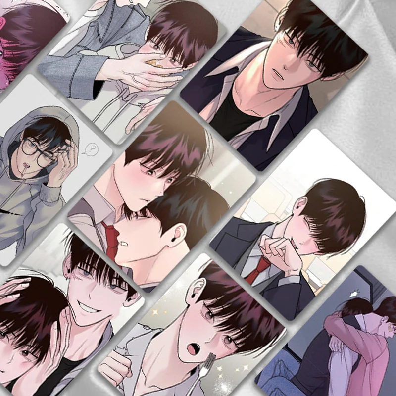 Imagem -02 - Personagens de Quadrinhos Coreanos Cartão Lomo Manhwa Segundas-feiras Salvador Laser Yuanyao Dia Nariz Ponta Mole hd Cartão da Foto Kawaii Presente Fan 55 Pcs por Conjunto