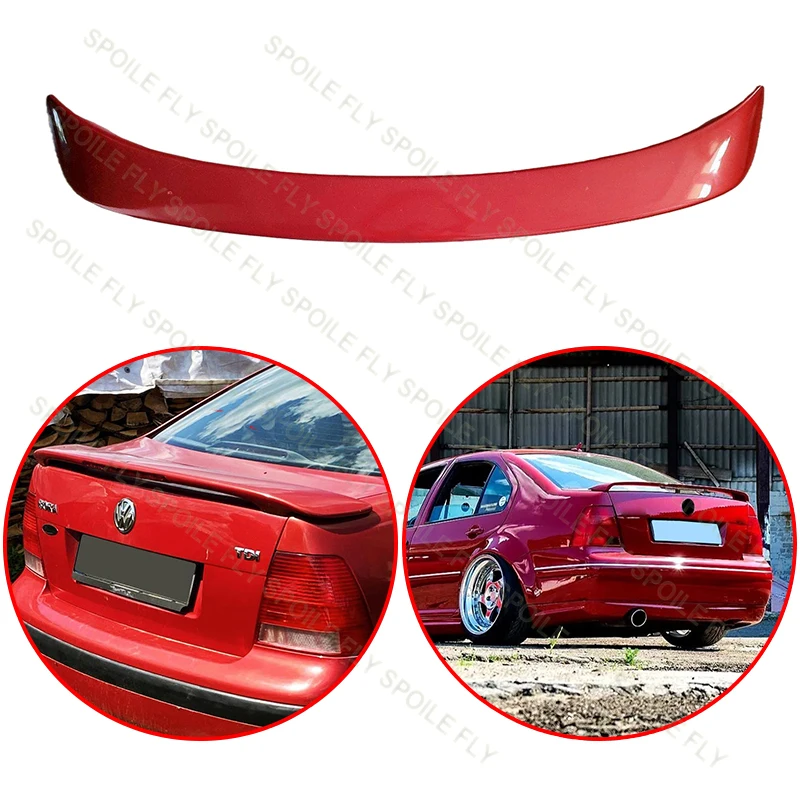 

2001 2002 2003 2004 2005 For Volkswagen Bora 1J / Jetta MK4 GLI Style Car Rear Wing With LED Light Spoiler Glossy Black Red