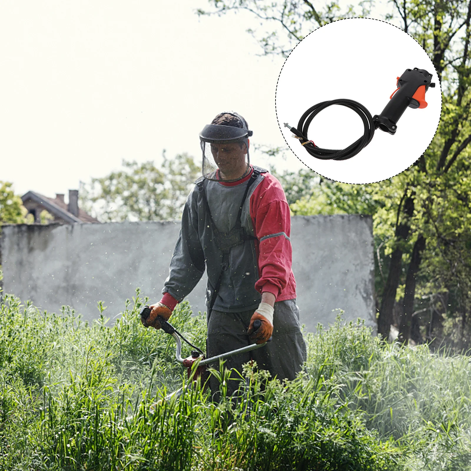

Compatible With Strimmer Trimmer Brush Cutter Throttle Control Handle Replacement For Lawnmower Mower Parts