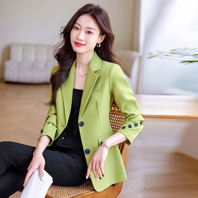 

UNXX High-end Stylish Small Blazer for Women Female Office Lady Autumn New Professional Elegant Noble OL Suit Jacket Hot Sale