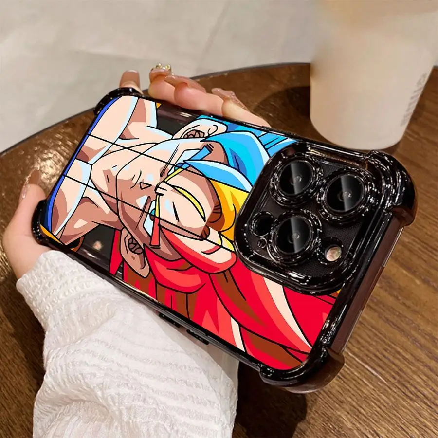 Soft Cover Handyhülle für Apple iPhone 12 11 16Plus 11Pro 14 Pro 13 16 15Pro Max 15 Dragon Ball Saiya
