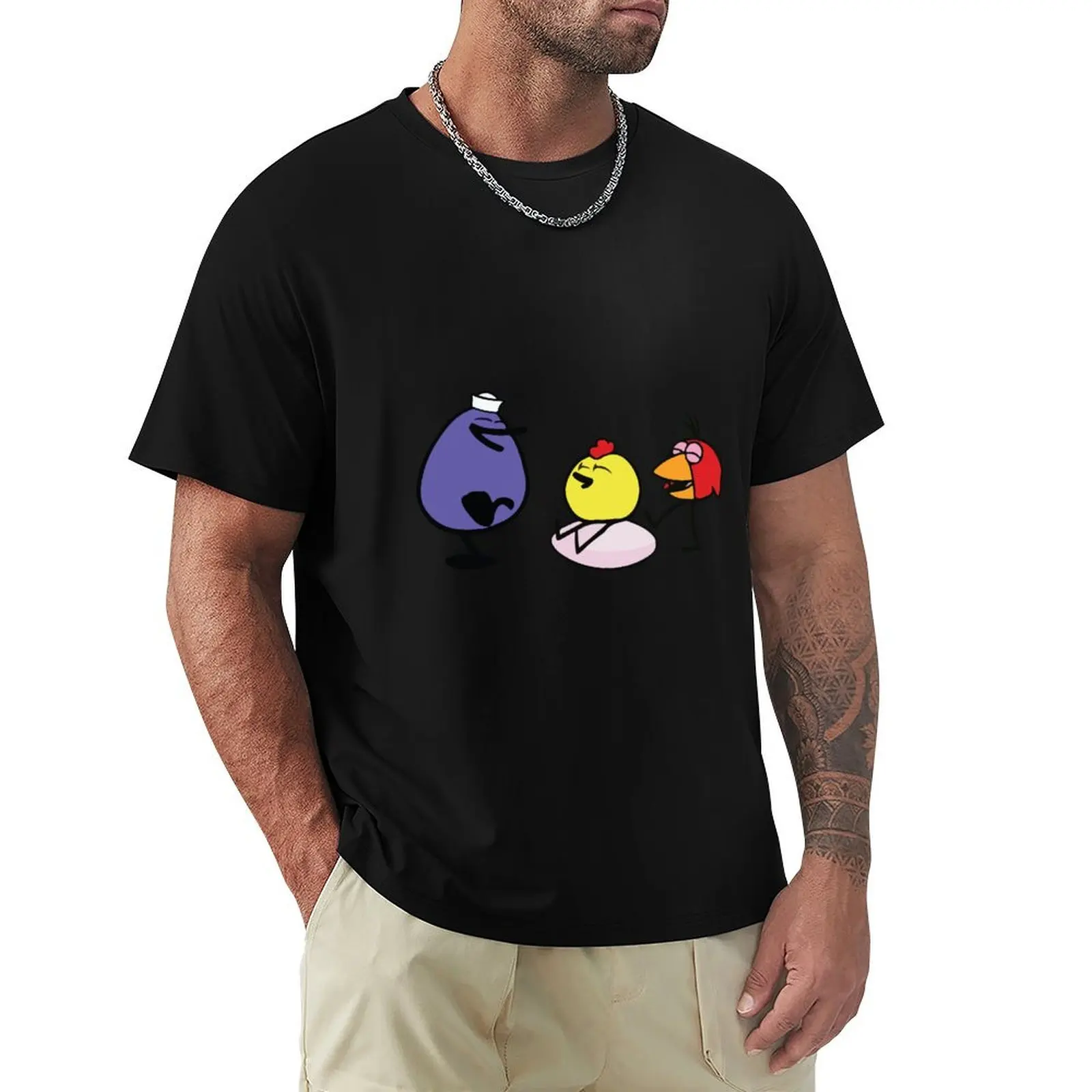 

Peep and the big wide world sitting on an egg T-Shirt anime vintage anime shirt shirts men graphic
