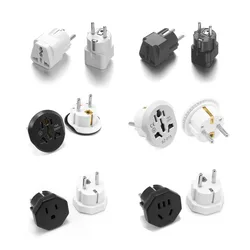 Universal Euro KR Power Plug Adapter AU UK Israel Swiss US To EU European Travel Adapter Electric Plug Socket High Quality