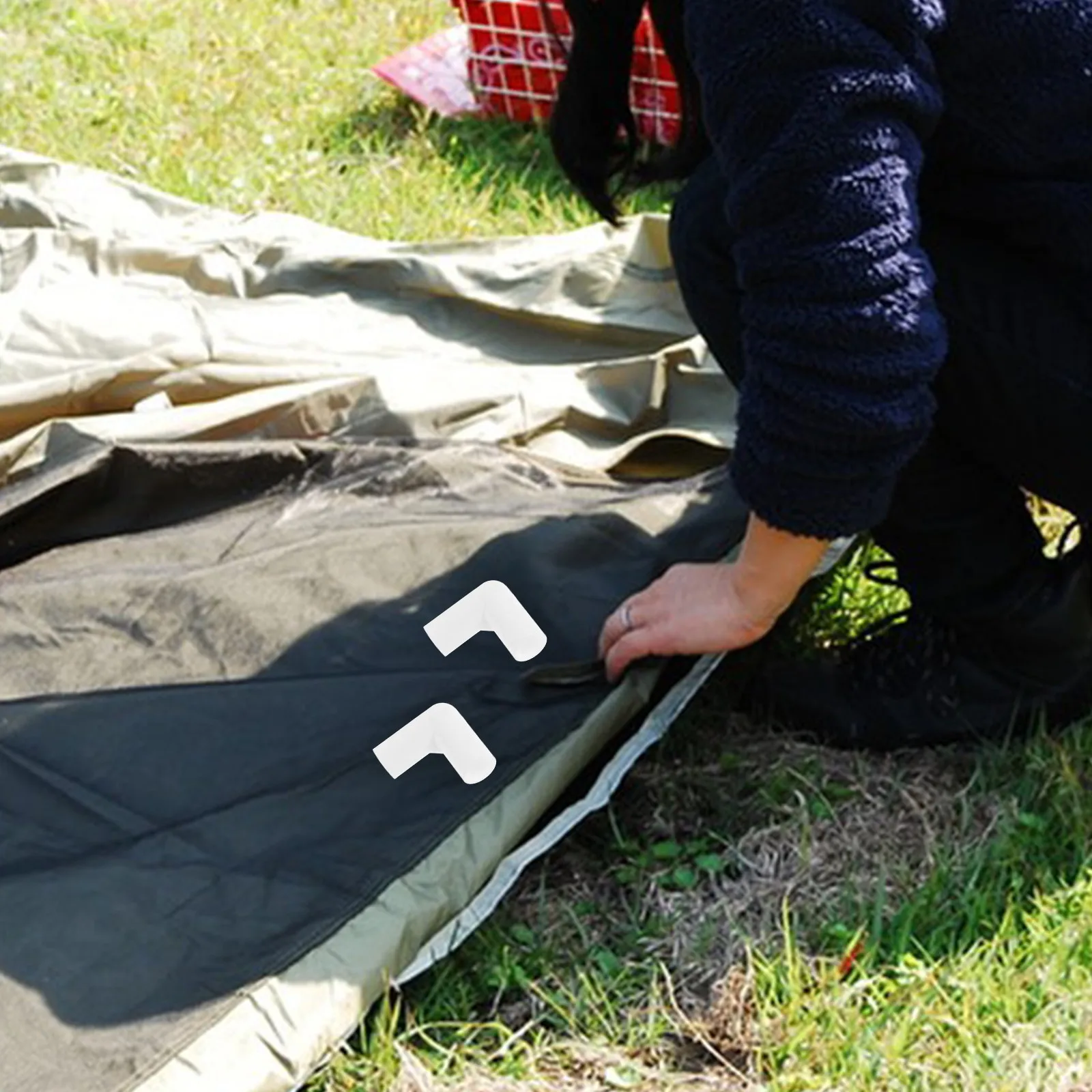 30Pcs High-Strength Plastic Tent Connection Parts Right-Angle Two-Way Elbow Design Weather-Resistant Canopy Tent Frame