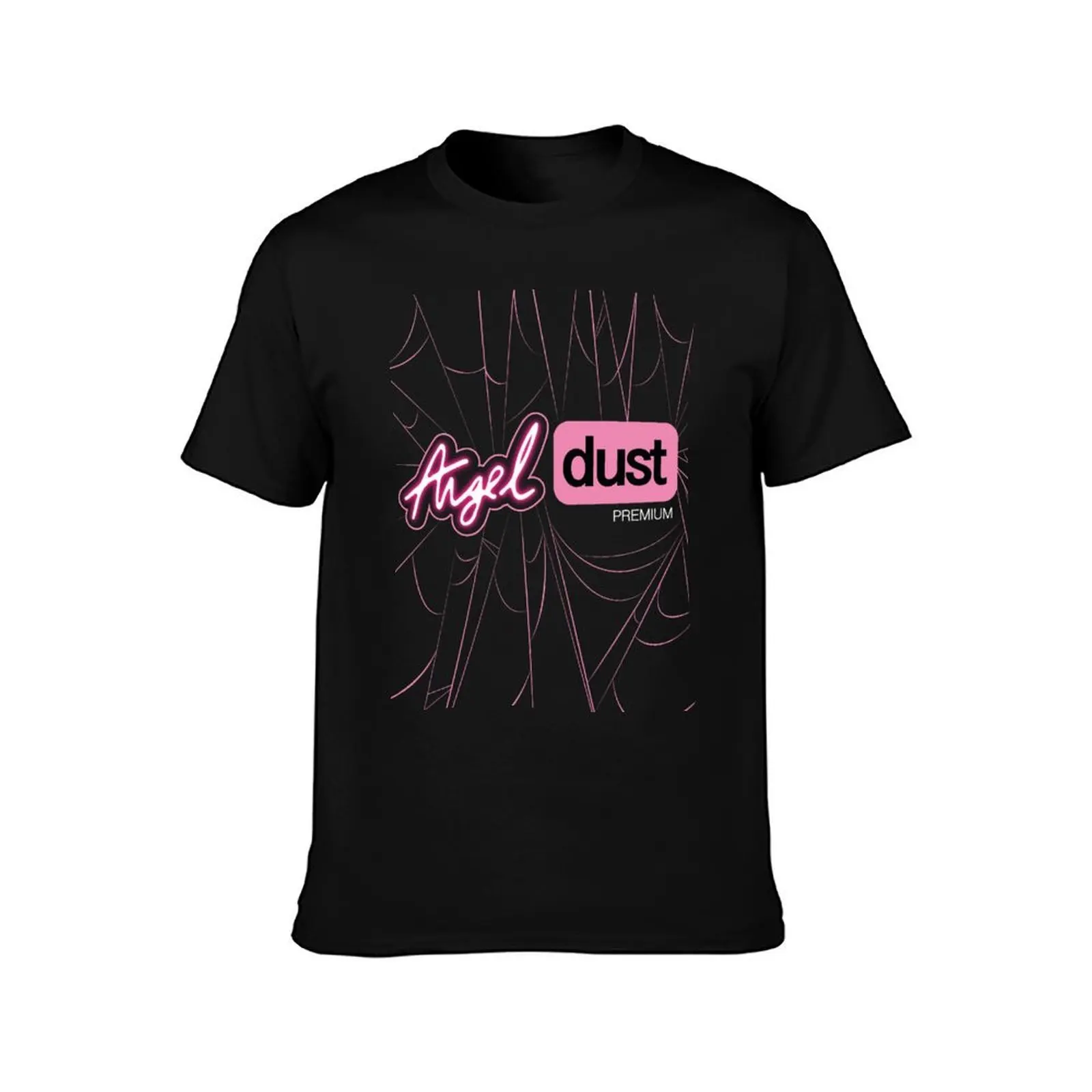 Angel Dust - Premium T-Shirt, Summer Casual Cotton Tee, Oversized Streetwear Tops, Vintage Graphic Print, Loose Fit Short Sleeve
