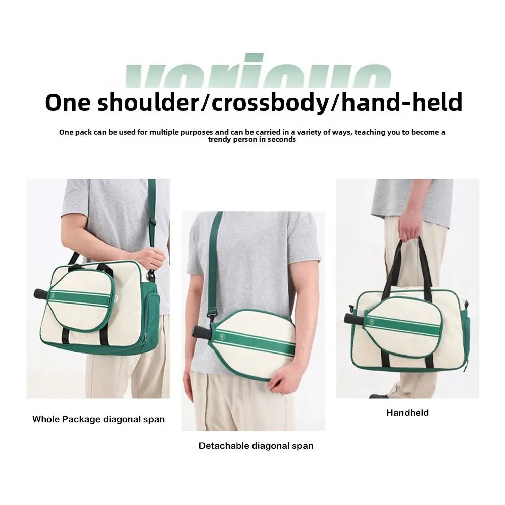 

Large Capacity Pickleball Bags Waterproof Detachable Pickleball Tote Bag with Shoe Compartment Multi-functional Sports Handbag