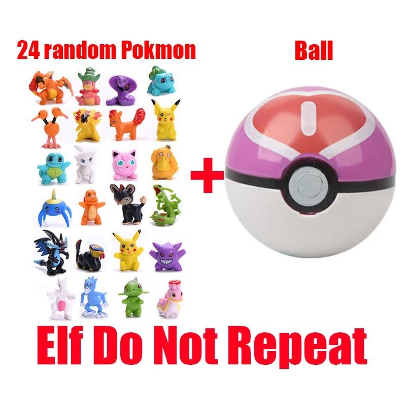 Pokemon Figure Set Toys 12/24pcs Different Styles Tomy Model Collection 2-3cm Pikachu Anime Poke Ball Go Elf Toys Dolls Gift image 3
