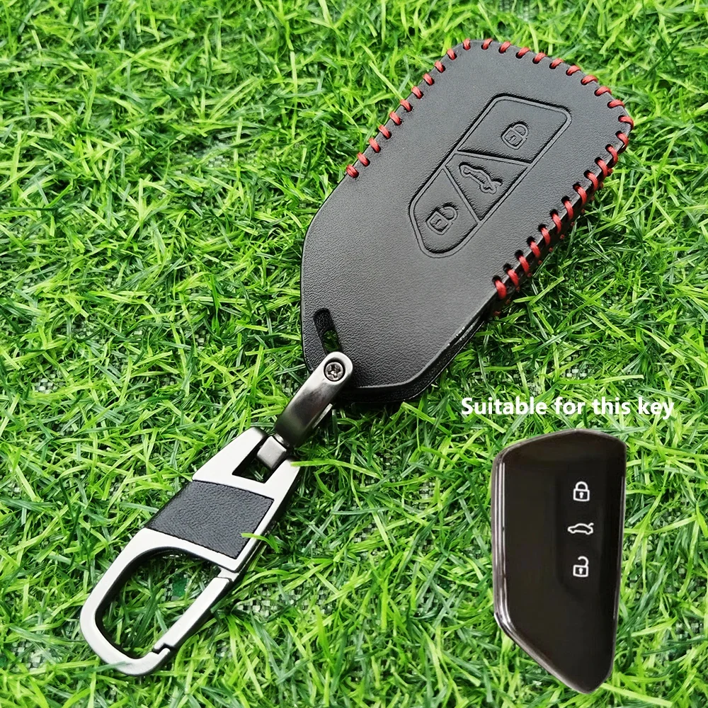 Fashion Car Key Case For VW Volkseagen Golf 8 MK8 ID.3 ID.4 Cupra Skoda Octavia A8 SEAT Leon MK4 2020 2021 Formentor Tarraco