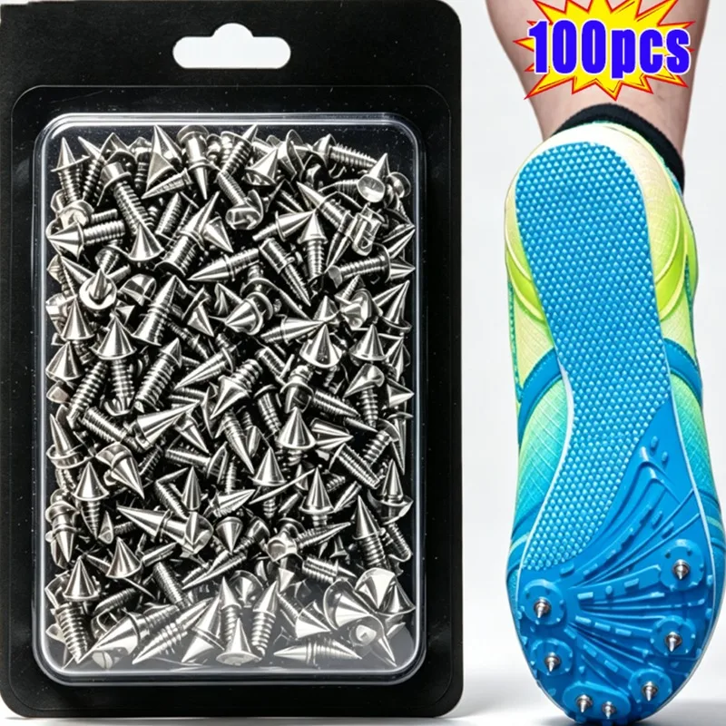 Stainless Steel Pyramid Shoe Spikes for Track and Cross Country for Running Sneakers Anti Slip Sports Shoe Nails