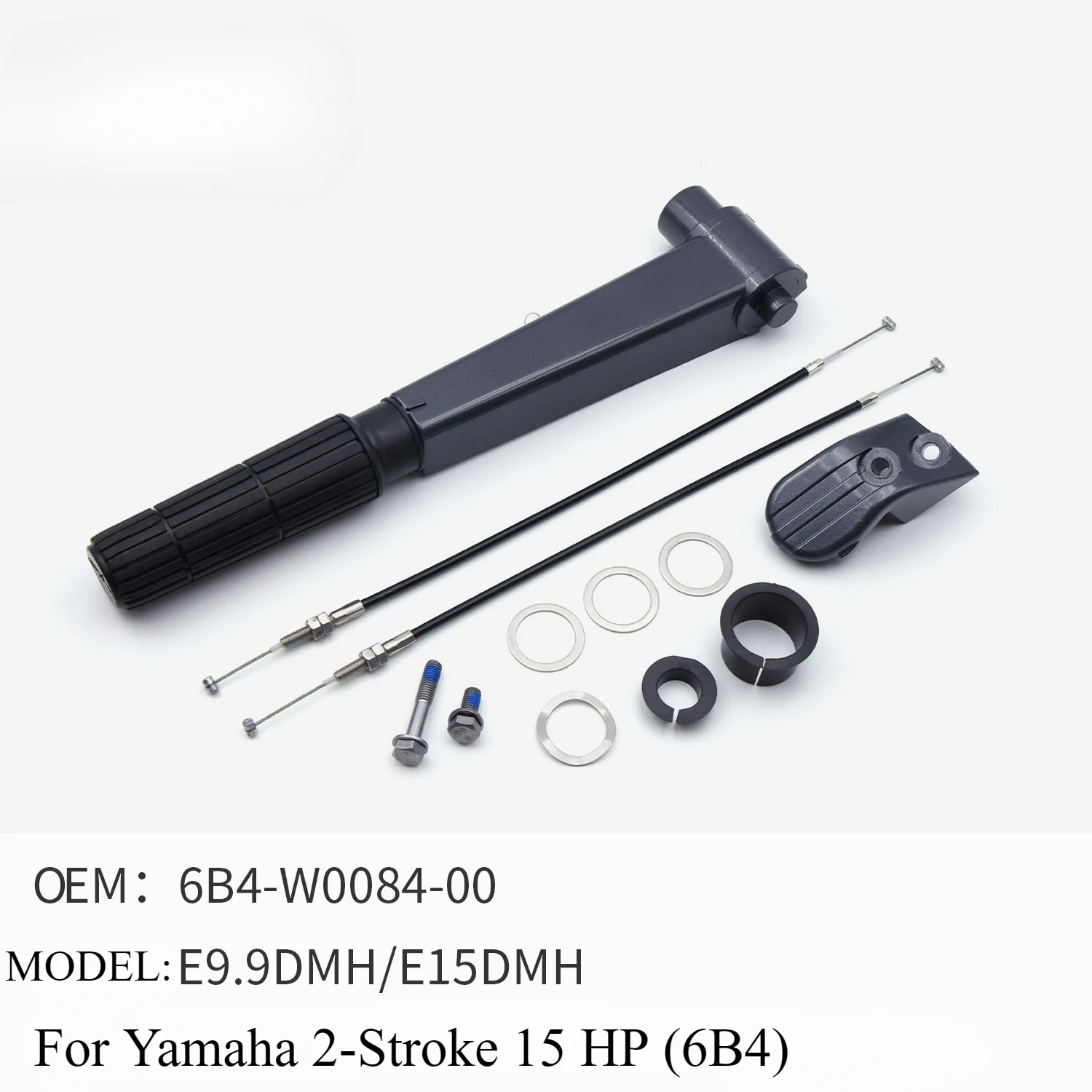 Outboard Engine Operating Handle for Yamaha 2-stroke 15 HP E9.9DMH E15DMH Boat Motor Throttle Handle 6B4-W0084-00