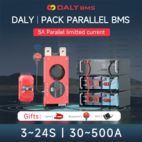 Daly Smart Lifepo4 BMS 4S 12V 8S 24V 10S 13S 16S 48V 24S 12V 24V 36V 48V BMS RS485 CAN 5A Parallel Module Li-ion 3.7V Battery