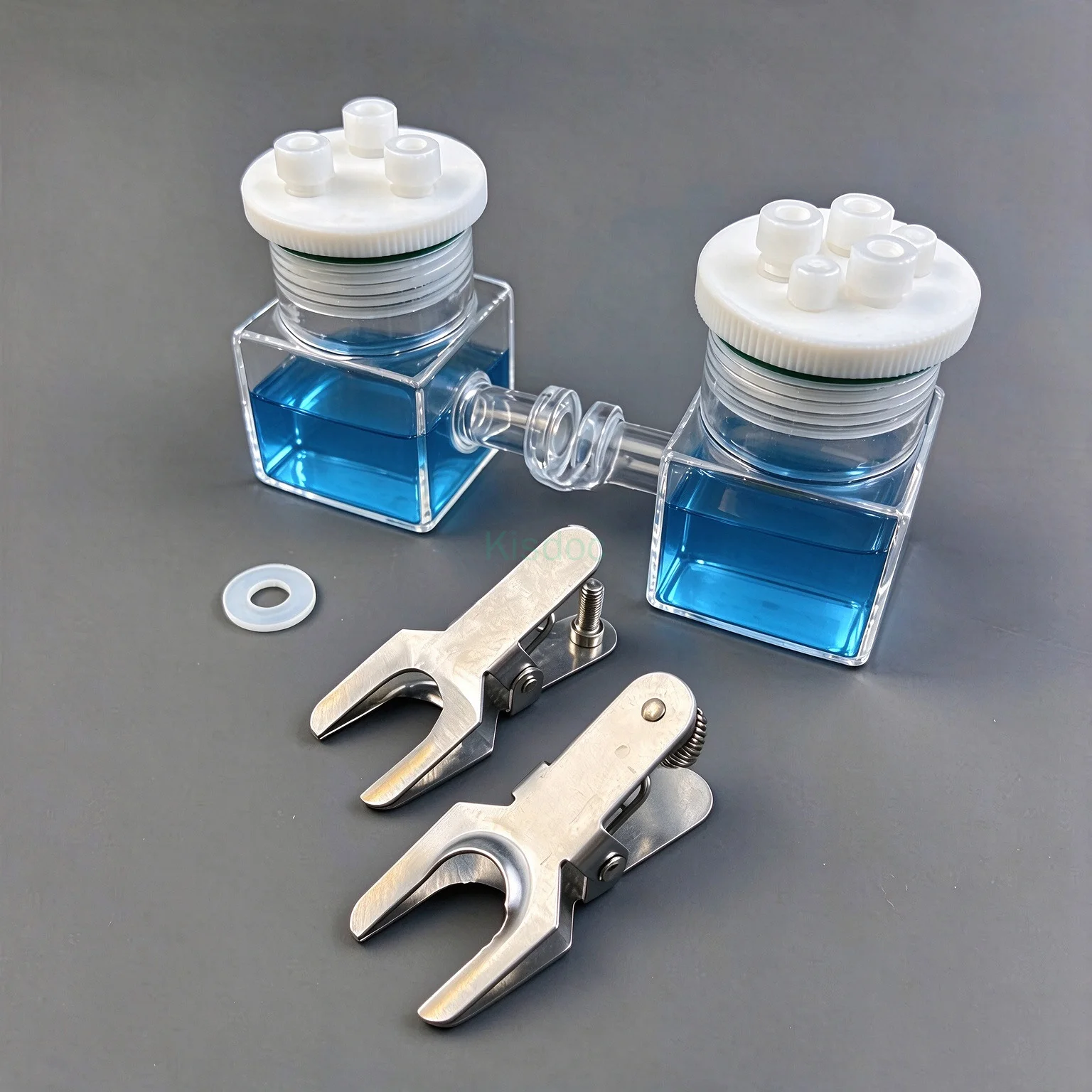100ml H-type Sealed Quartz Electrolytic Cell Photocatalytic Electrochemical Tank for Lab Research