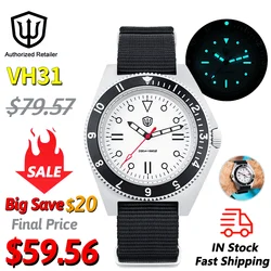 Watchdives WD1972 Quartz Watch VH31 Sweep Seconds Movement Sapphire Crystal BGW9 Luminous 20Bar Waterproof Vintage Men Watches