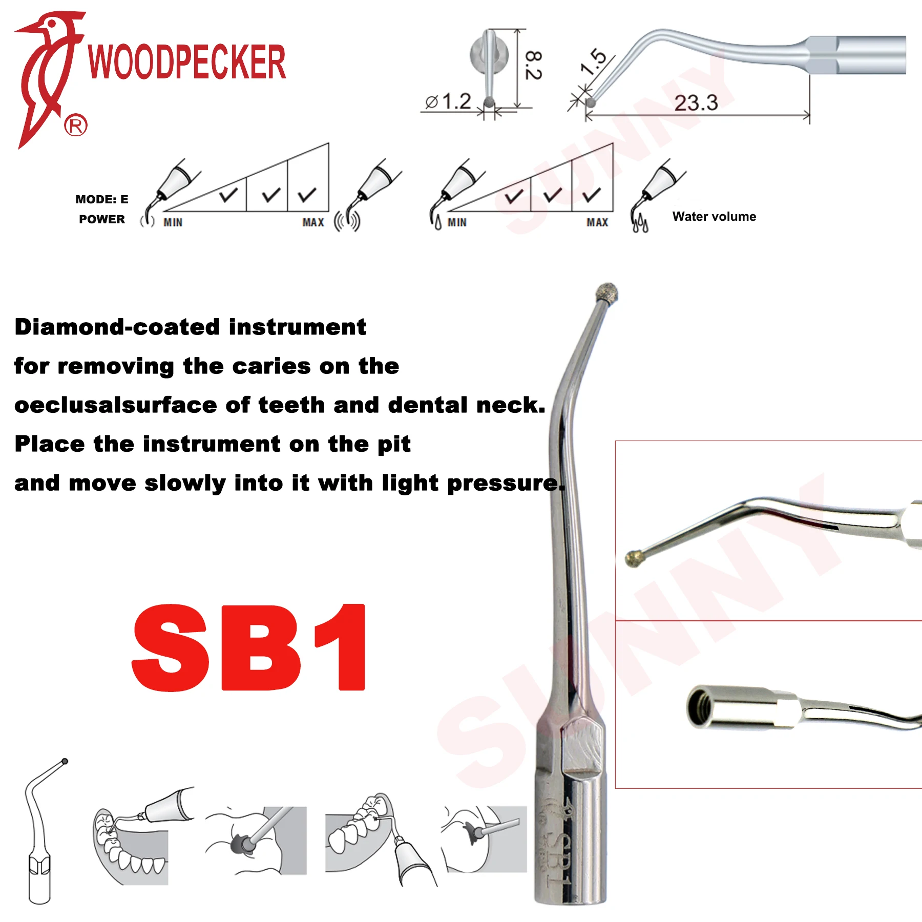 نصائح قشارة الأسنان بالموجات فوق الصوتية ، نصائح إعداد تجويف ، تناسب EMS nsatelec ACTEON Handpiece ، SB ، SBD ، DTE