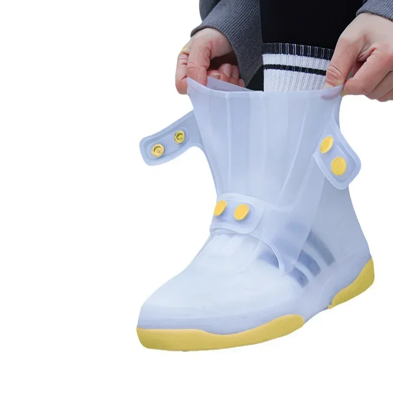 Durable TPE Shoe Covers Unisex Waterproof Overshoes Rainshoes Reusable Portable Washable Anti Skid Boot Shoe Covers Galoshes