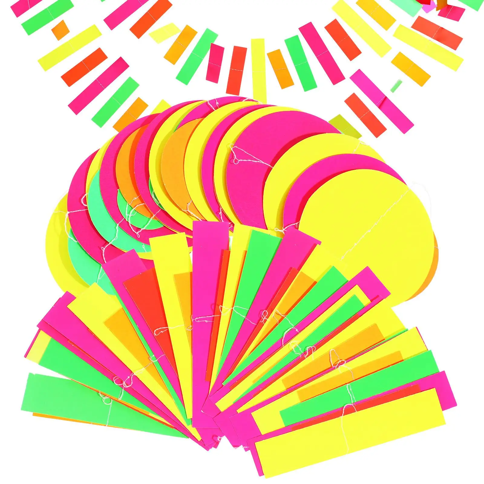 

Party Decoration Birthday Wall Decorations Paper Streamers Neon for Women Halloween New Year