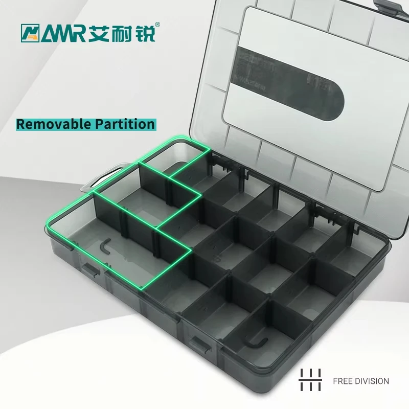 Adjustable Compartment Plastic Storage Box for Jewelry Earrings Beads Screws Practical Organizer Case Display Container Tool Box