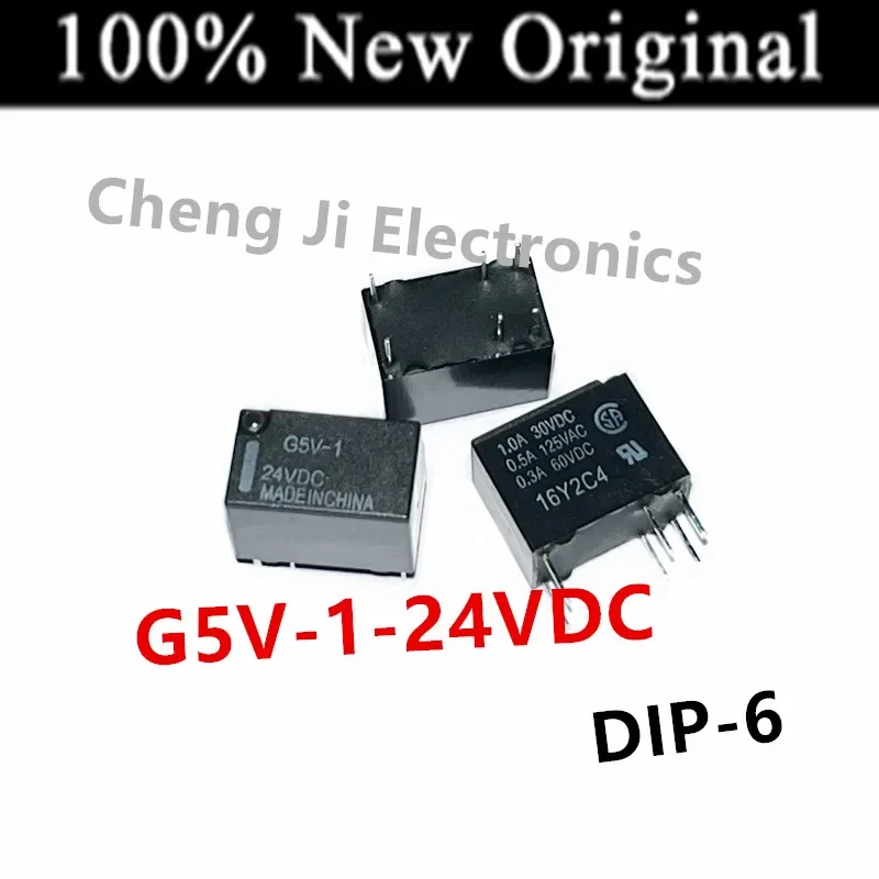 10PCS/Lot   G5V-1-3VDC 、G5V-1-5VDC 、G5V-1-9VDC 、G5V-1-12VDC 、G5V-1-24VDC   DIP-6   New Original Small Signal Relay  G5V-1