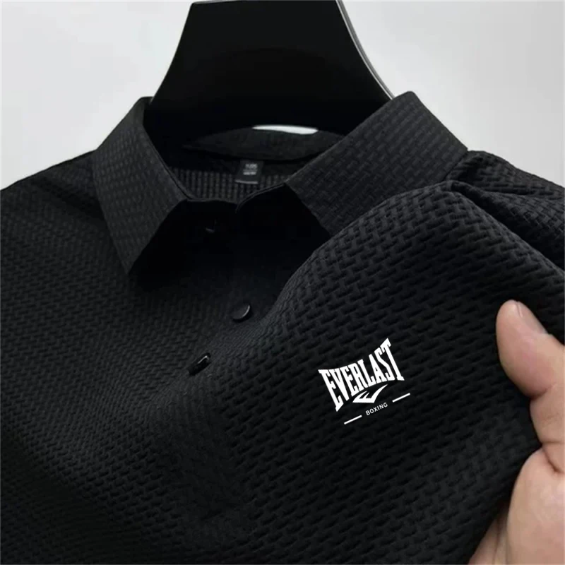 

Golf Shirt 2026 Men's Business Casual Short Sleeve Summer New Multi functional Top Solid Color Polo Shirt Fashionable, Breathabl