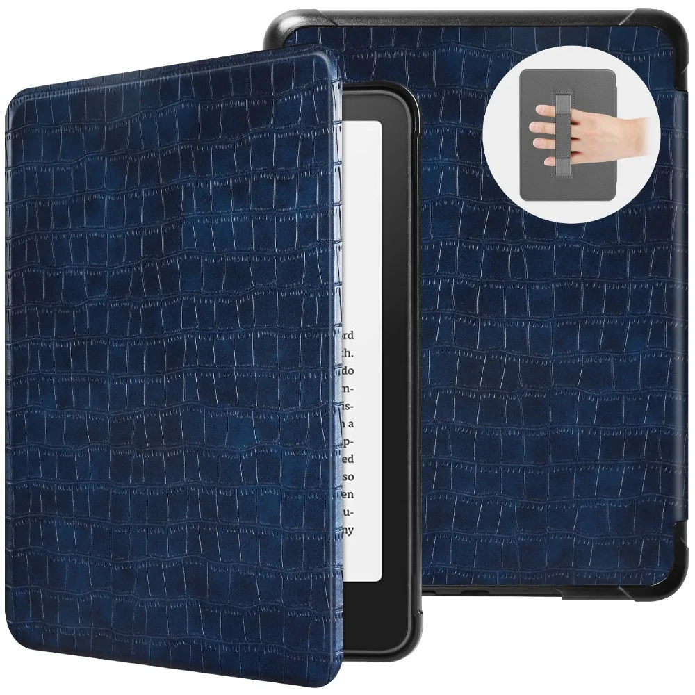 

with Hand Support e-Reader Case Auto Sleep/Wake Folio Cover for Kindle Paperwhite 12th Generation/Colorsoft 2024 7 inch