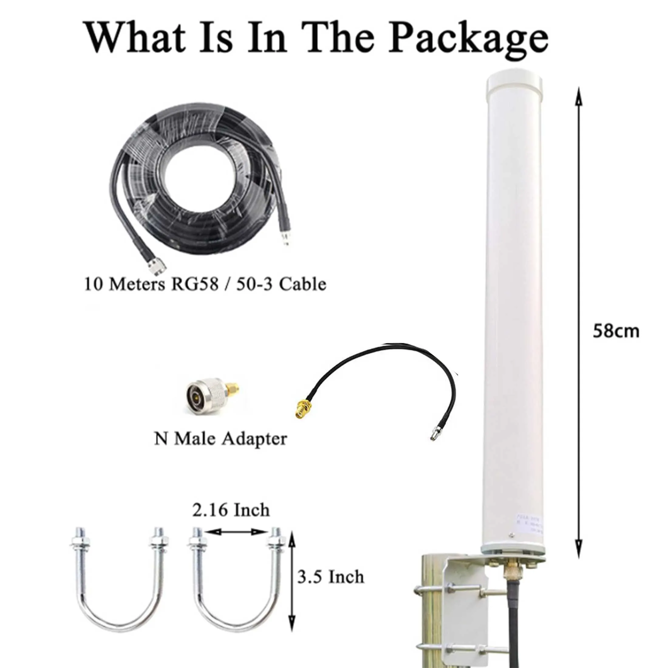 Antenas 5g 4g lte ao ar livre wifi omni direcional antena celular para 5g 4g lte wifi hotspot roteador, verizon at & t sprint t-mobily