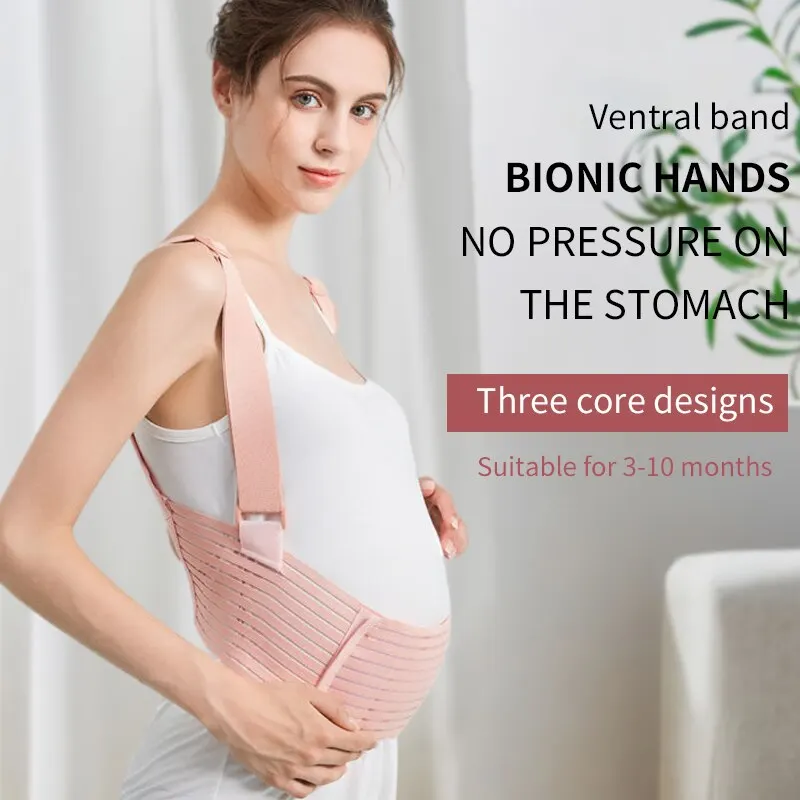 

1 PCS Prenatal Abdominal Support Belt For Pregnant Women Summer Breathable Support Belt Waist Support Belt Abdominal Belt