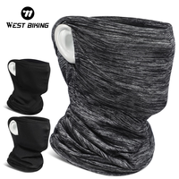 WEST BIKING Summer Ice Silk Bandana Face Cover Hang-Ear Cycling Running Fishing Scarf Outdoor Sports Neck Men Women Face Mask