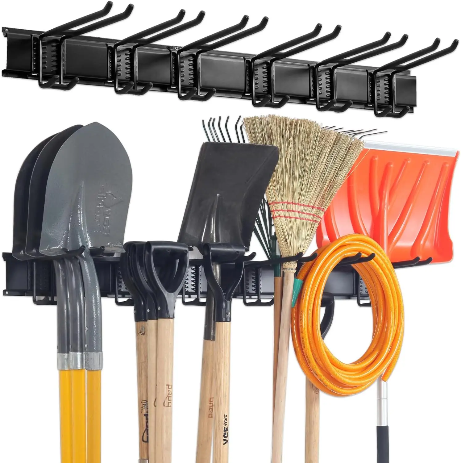 

Настенный органайзер для инструментов Heavy Duty 48 дюймов с регулируемыми крючками, выдерживает нагрузку до 350 фунтов, для хранения в гараже и сарае