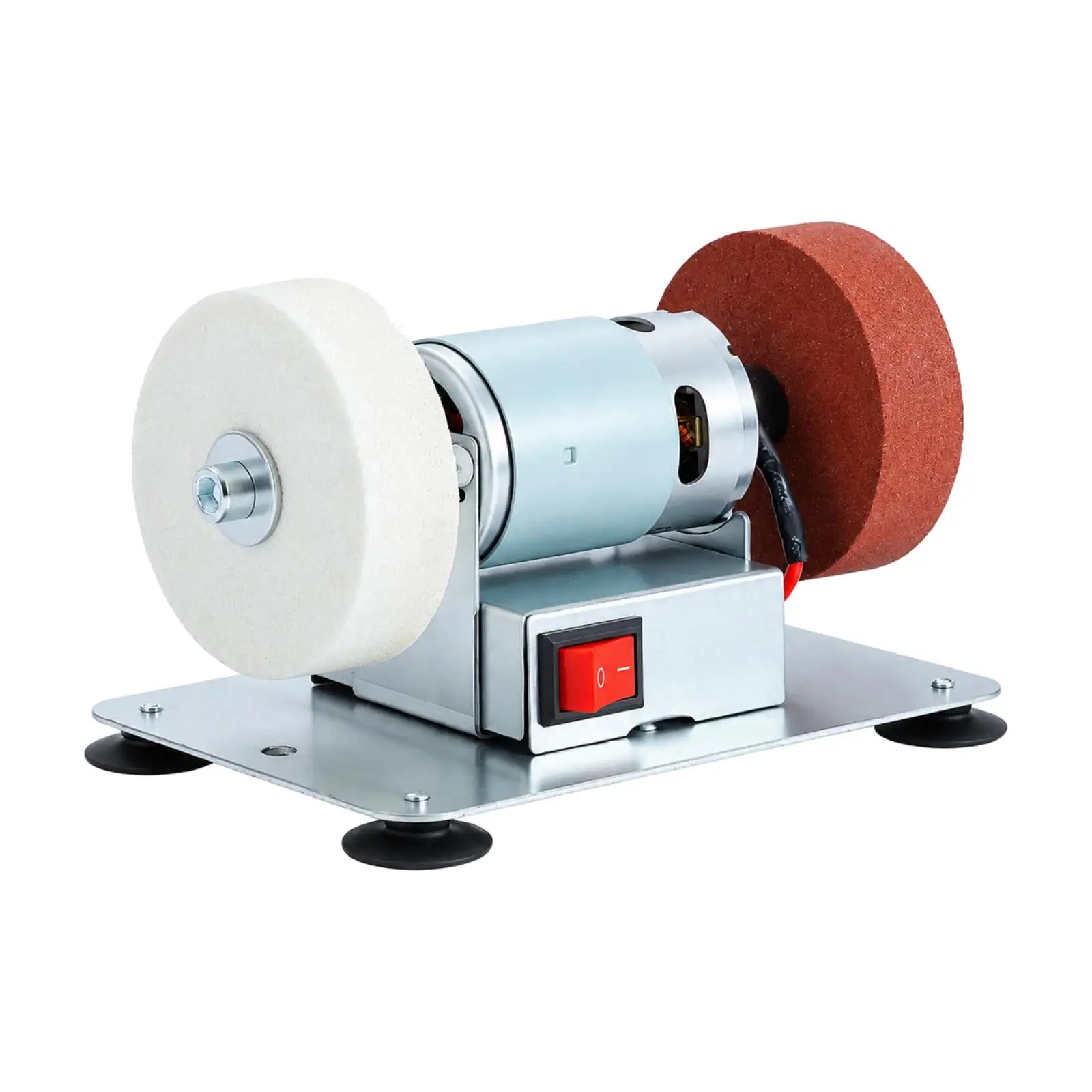 Two Wheel Bench Grinder Electric Metal Sharpening Machine with Work Rest for Home Workshop Grinding