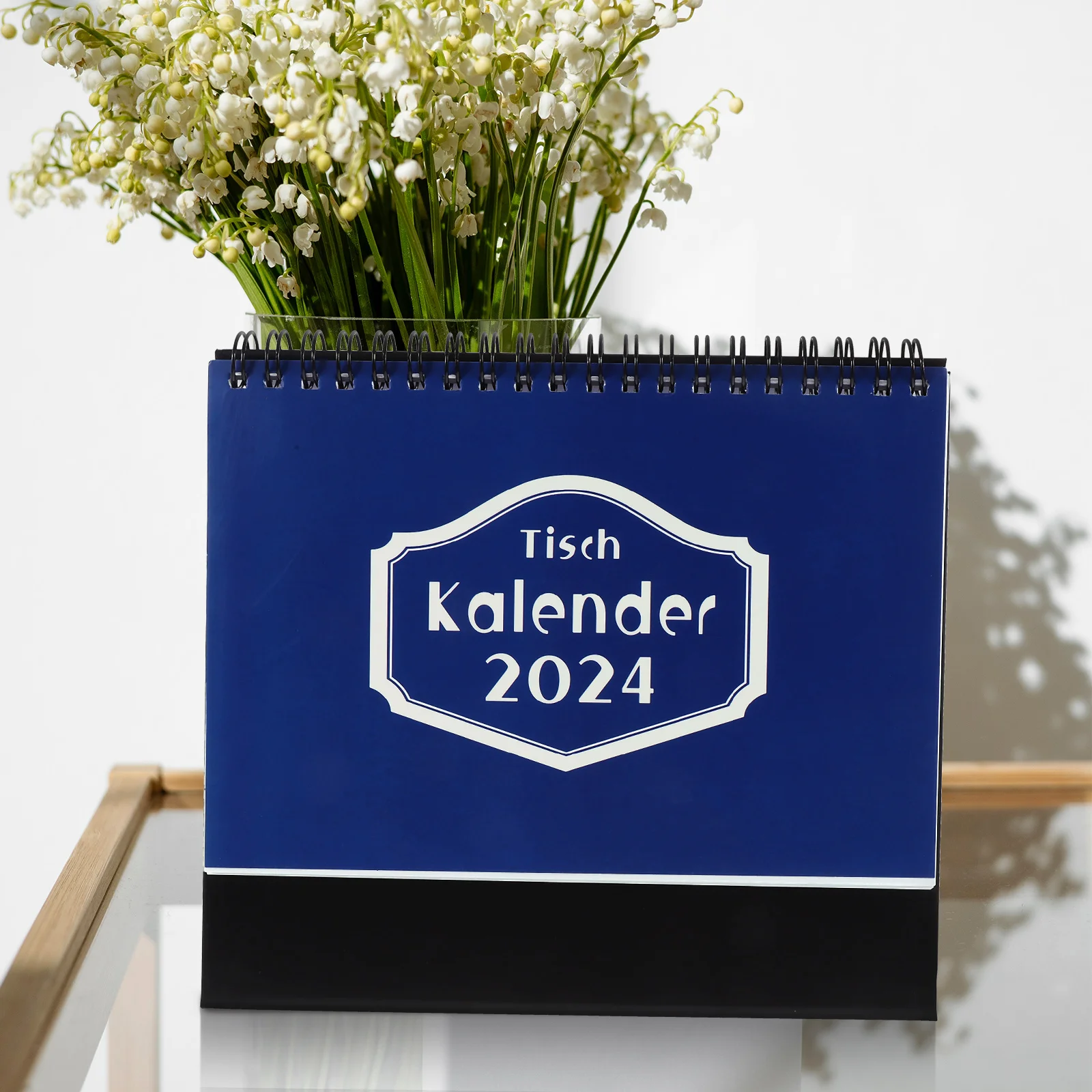 

Delicate Desktop Calendar Mini Standing Calendar Bright Color Simple Design Sturdy Paper Material Affordable Price For
