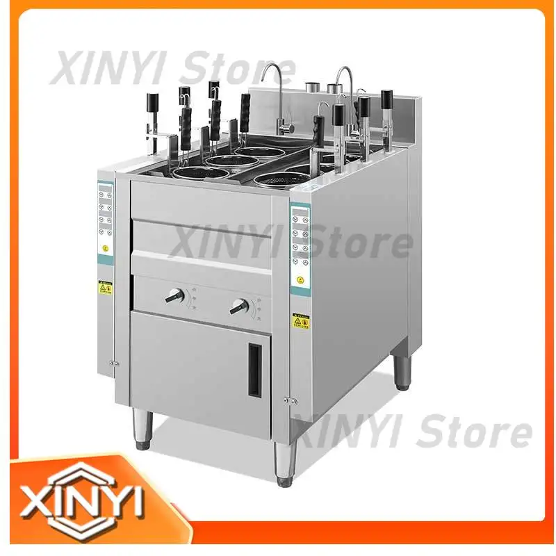 Intelligent 6-Pot Automatic Lift Pasta Noodle Cooking Machine for Outdoor Commercial Kitchen Equipment Energy Saving Ramen