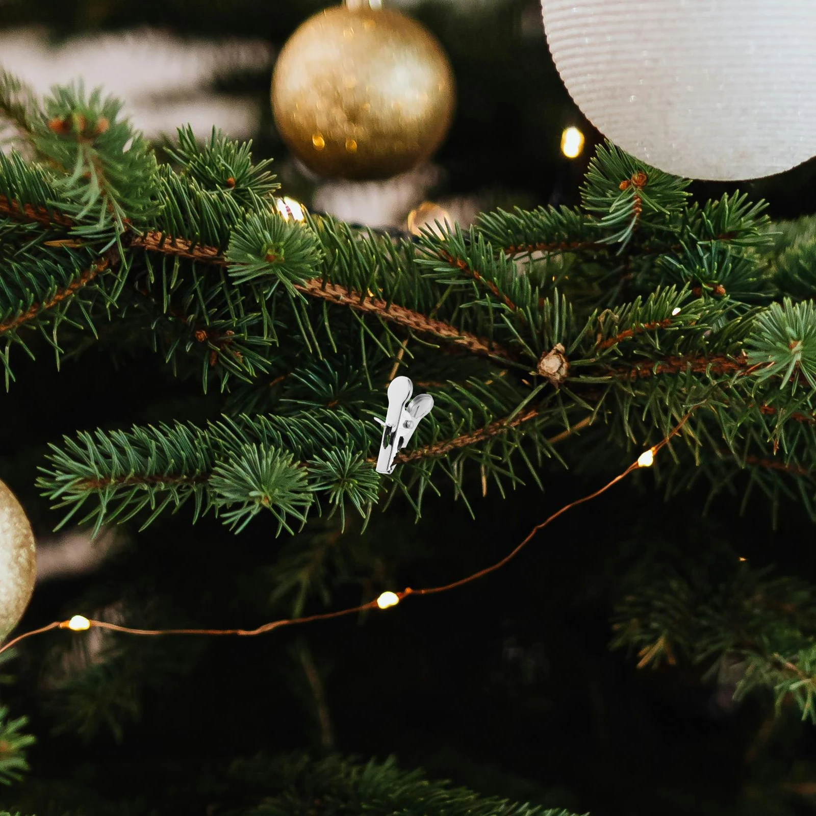 

100 Pcs Christmas Decoration Clip Ornaments Tree Clips Small Metal for Crafts Decorations Flower