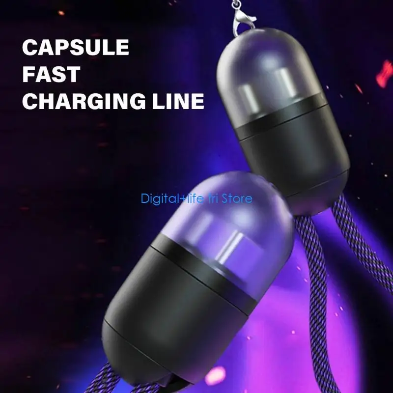E06D High Efficiency 240W USB C Charge Cable Quickly Charge and Syncing Cord with Threaded Connectors for Secures Fit 0.2m