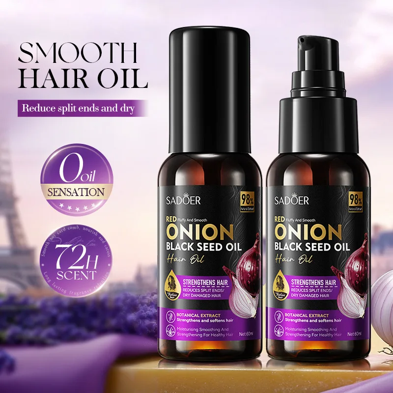 Hair Care Essential Oil for Women, Anti Frizz, Smooth and Long-Lasting Fragrance Retention, Hair Care, Repair, Dryness and Curl