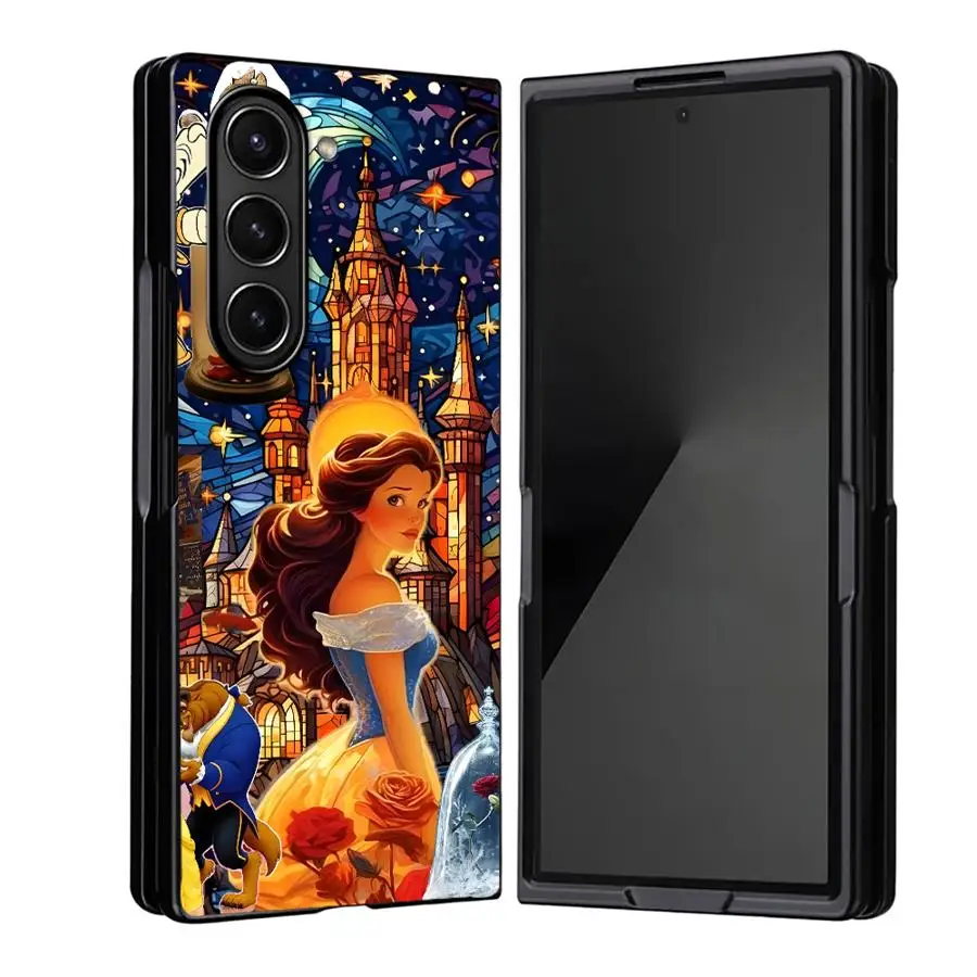 Custodia carina Disney Princess per Samsung Galaxy ZFold7 Z Fold 7 6 5 4 3 ZFold6 ZFold3 ZFold4 ZFold5 Cover posteriore per telefono
