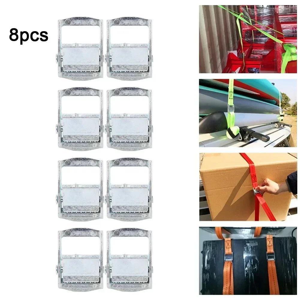 

1pc 20-50mm Outdoor Camping Climbing Heavy Duty Zinc Alloy Ratchet Buckle Fixed Tensioner Outdoor Tools Tie-down Cargoes Strap