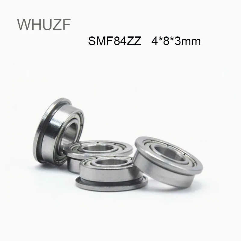 

SMF84ZZ Flange Bearing 4x8x3 mm 10/20/50PCS ABEC-3 Double Shielded Stainless Steel Flanged SMF84 Z ZZ Ball Bearings SMF84Z MF84