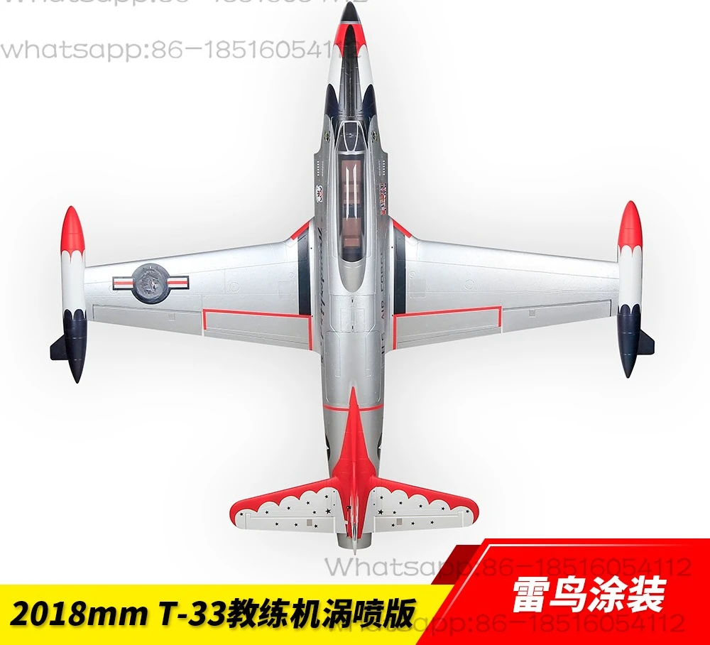 T33 Turbojet Thunderbird Paint Aviation Model Toy