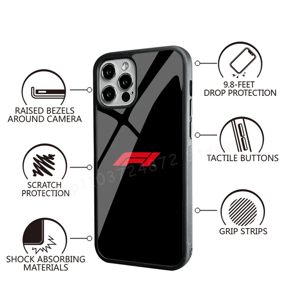 F1 Car Phone Case For IPhone 16 15 14 13 Pro Max 11 Mini Alex Mirror For Magsafe Wireless Charging Cover