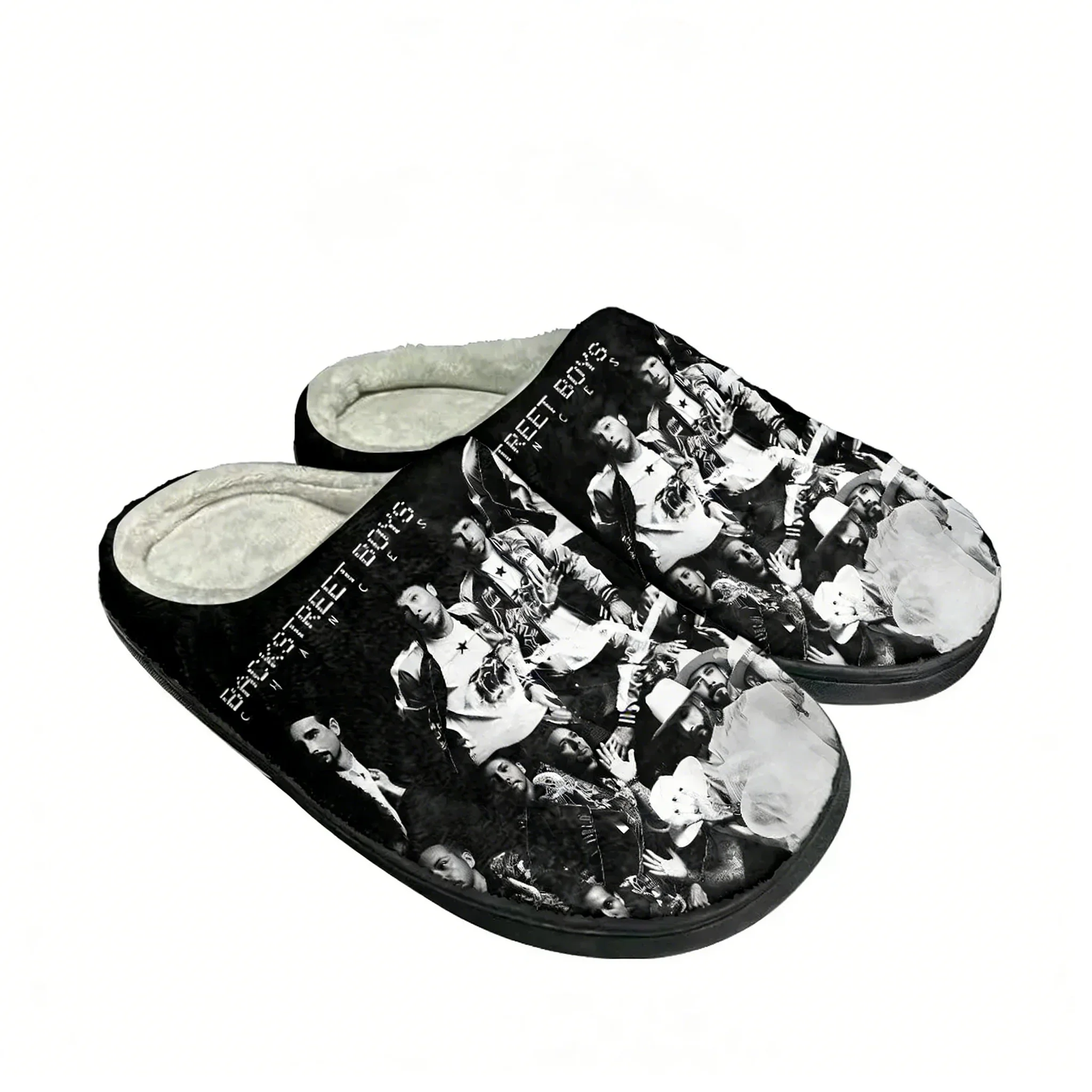 Hot Backstreet Boys Fashion Cotton Custom Slippers Mens Womens Teenager Plush Casual Keep Warm Shoes Thermal Comfortable Slipper