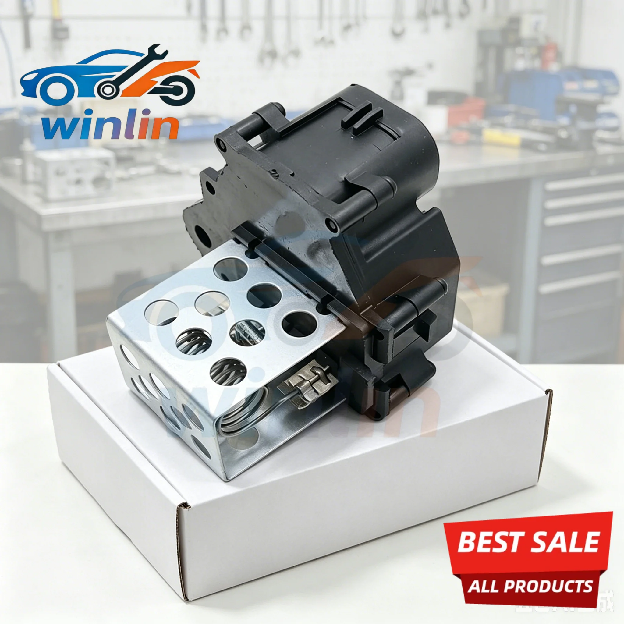 

OEM 9658508980 Radiator Cooling Fan Resistor 9649247680 9659799080 for Peugeot 206 307 308 Partner 3008 5008