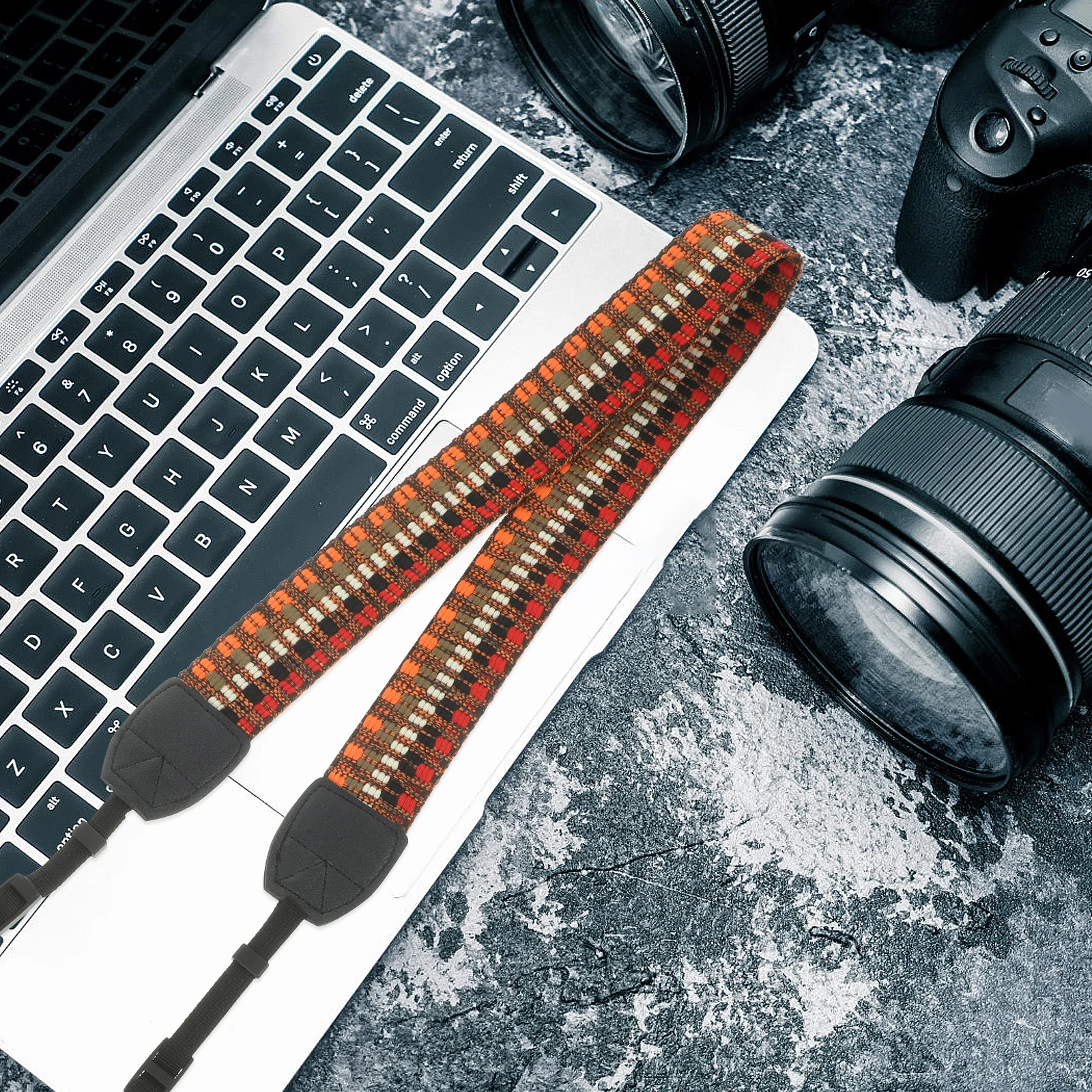 

Wide Shoulder Camera Strap Retro Style Adjustable Neck Shoulder Strap Durable Comfortable Camera Accessories