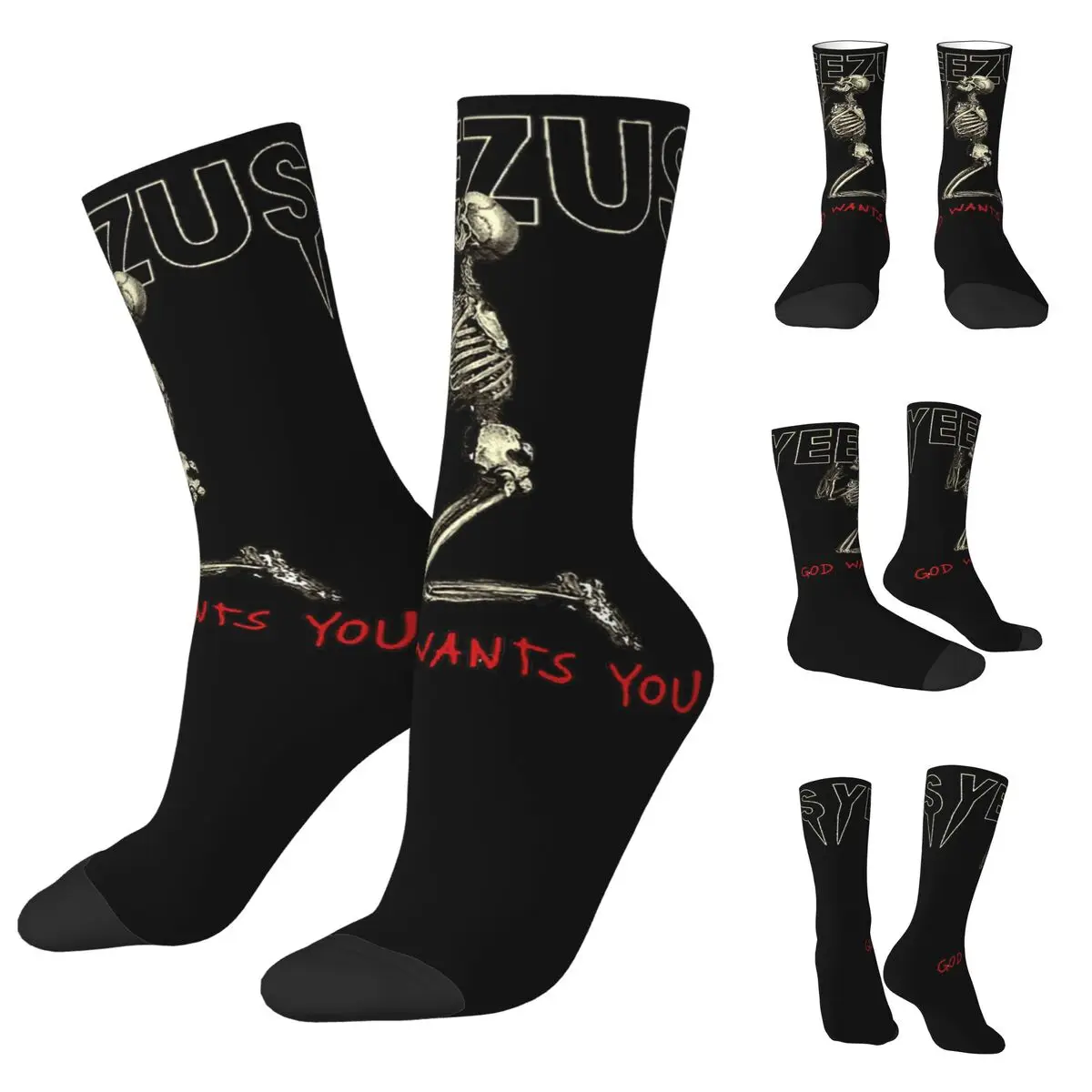 

3D printing cosy Unisex Socks,Running God Wants You Kanye West Interesting Four Seasons Socks