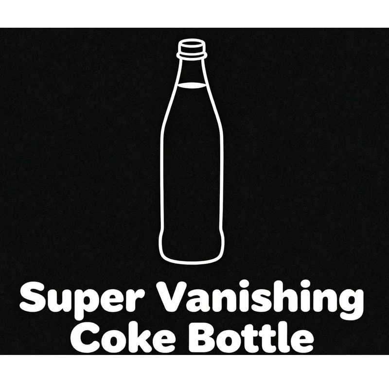 

Супер исчезающая бутылка кока-пустые фокусы, появляющая волну, волшебник, сценические иллюзии, трюки, комедия, ментализм, реквизит