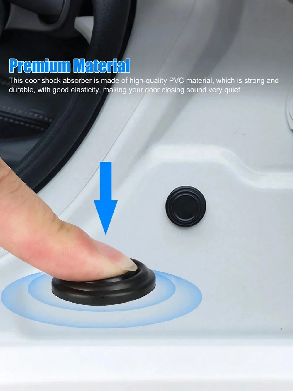 10 шт. утолщенные силиконовые дверные амортизаторы — шумоподавляющие и противоударные накладки для дверей, планок, вытяжек, неразрушающие I