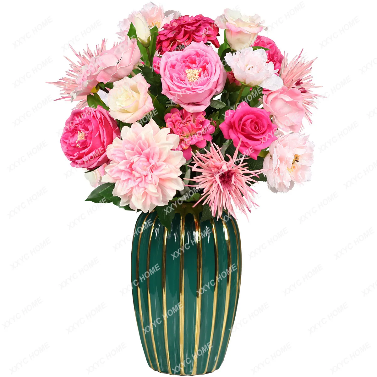 Artificial Flower Moist Feeling Rose Bouquet Living Room Entrance