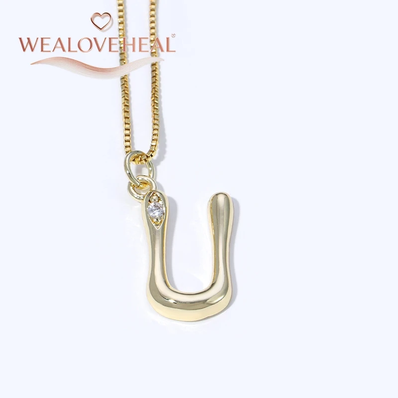 muttertagsgeschenk，Luxuriöse Halskette mit Initialen von A bis Z aus 18 Karat vergoldetem Messing, glänzender CZ-Buchstabenanhänger, minimalistischer Alphabet-Schmuck für Frauen, individuelles Namensgeschenk – Detail 39