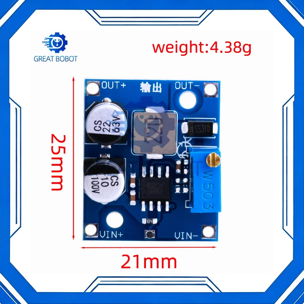 LX8015 Adjustable Step-Down Module 5-80V to 1-62V 1.5A Power Converter XL7015 Upgrade for Solar Energy Circuit